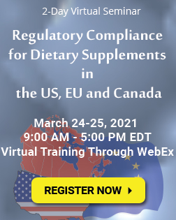 Regulatory Compliance for Dietary Supplements