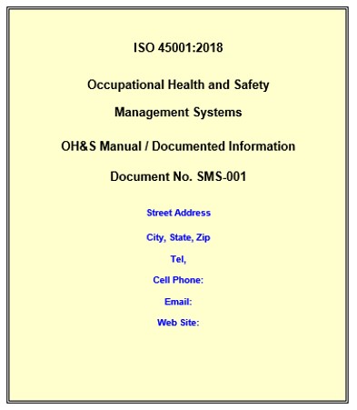 ISO 45001:2018 Complete SMS with 18 Procedures