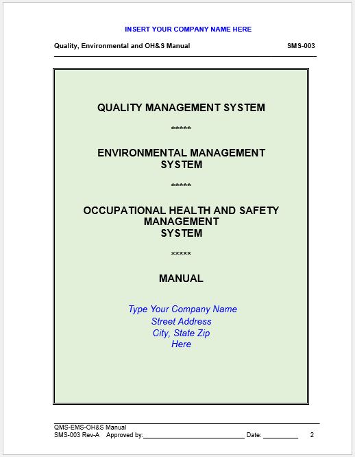 45001:2018 SMS for existing 14001:2015 EMS / 9001:2015 QMS