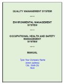 IMS Small Business Package (9001:2015 QMS+14001:2015 EMS+45001:2018 OHSMS)