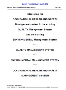 45001:2015 (Post 9001+14001) All-in-One Documentation and Training Package