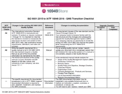 9001:2015 to 16949:2016 QMS Upgrade Instructions