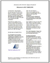 13485:2016 Set of Employee Newsletters