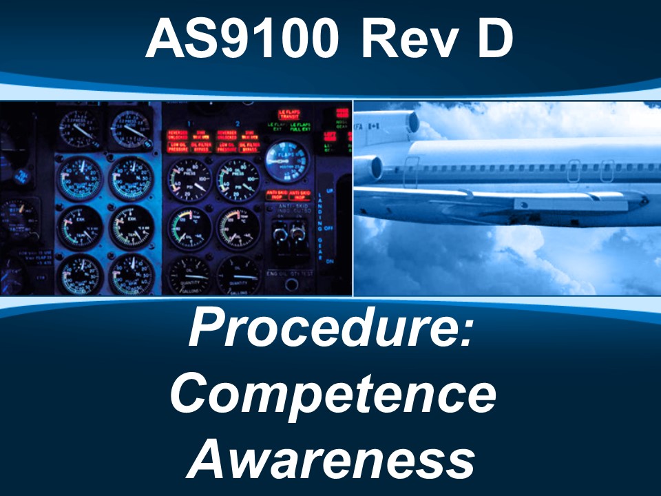 AS9100d Procedure: Competence Awareness