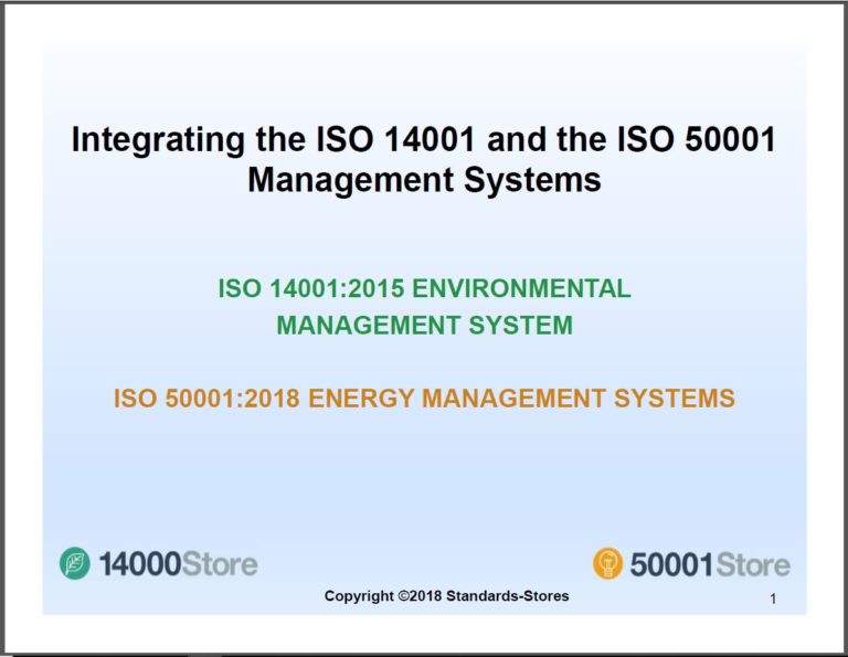 14001:2015 + 50001:2018  Integrating PowerPoint Presentation