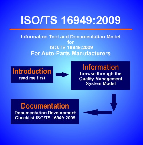 ISO/TS 16949:2009  - Information Tool and Documentation Model for Quality Systems for Auto-Parts Manufacturers (Download)